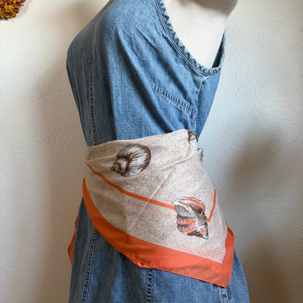 80s Vintage Avon Seashell Scarf